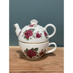 ROYAL PATRICIAN TEA FOR ONE FINE BONE CHINA ENGLAND INDIVIDUAL TEAPOT LID CUP